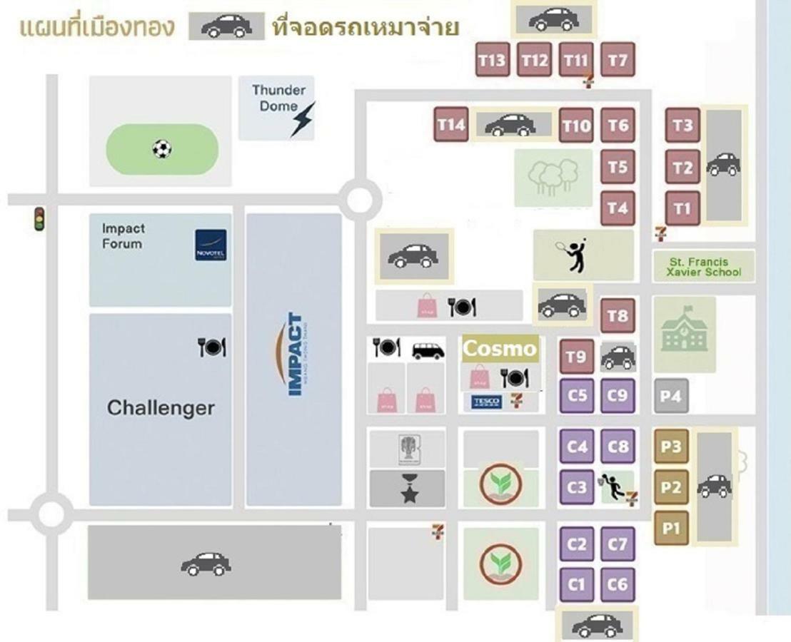 Popular Condo C6 논타부리 외부 사진